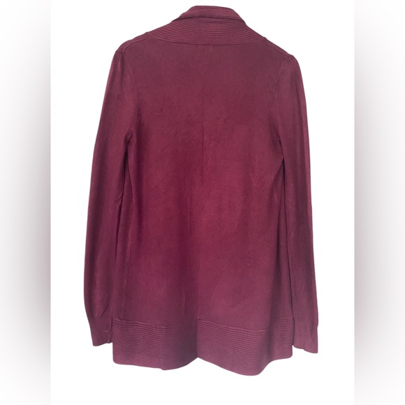 Marciano Berry Purple Open Front Long Cardigan - Size XS - Picture 3 of 6